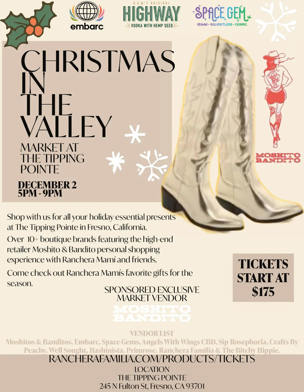 Christmas In The Valley Tickets Ranchera Familia